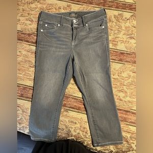 Torrid size 12 light grey cropped jeans